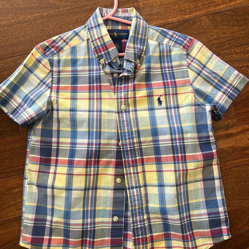Ralph Lauren Kids Checkered Shirt - Blue, Yellow, Red
